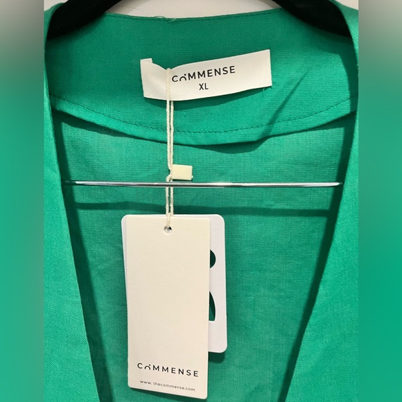 Commense Oversized Linen Tied Two Piece Kimono & Pant set - Picture 12 of 13